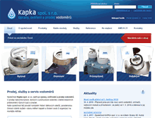 Tablet Screenshot of kapka-vodomery.cz